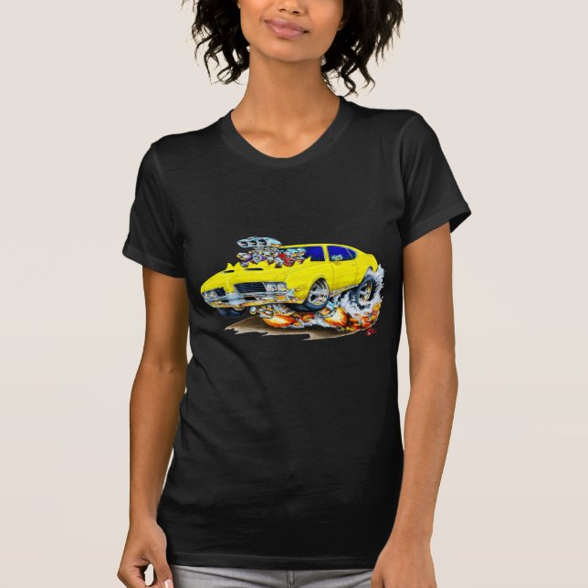 Olds Macheten-Gelb-Auto 1969 T-Shirt (Vorderseite)
