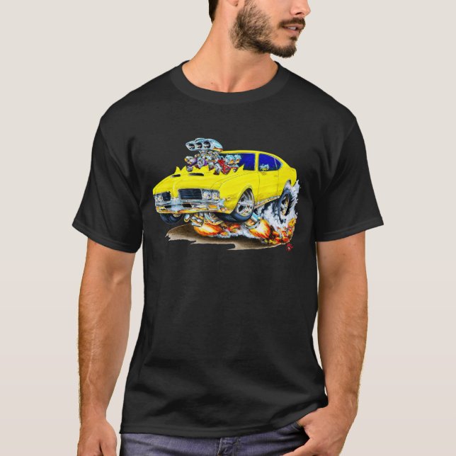 Olds Macheten-Gelb-Auto 1969 T-Shirt (Vorderseite)