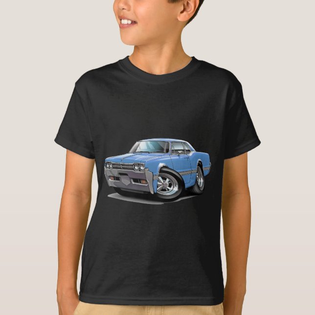Olds Macheten-lt 1966 Blue Car T-Shirt (Vorderseite)