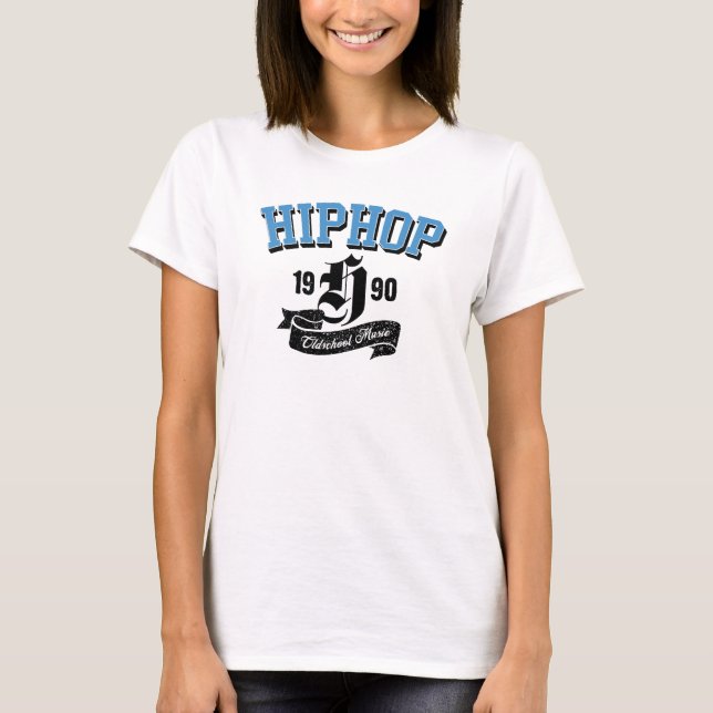 Oldschool HipHop Bogenlogo T-Shirt (Vorderseite)