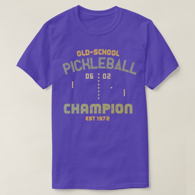 OldSchool Pickleball Champion T-Shirt (Design vorne)