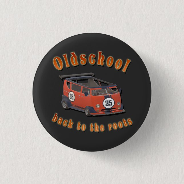 Oldschool Speed - ​ zurück an die Wurzeln! Button (Vorderseite)