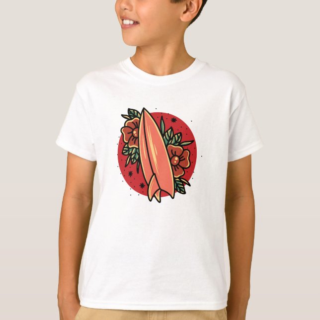 Oldschool Surfing T-Shirt (Vorderseite)
