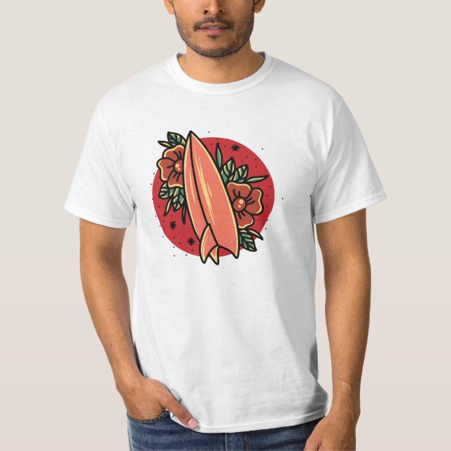 Oldschool Surfing T-Shirt (Vorderseite)