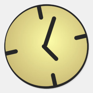 Oldskool Uhrenkleber Runder Aufkleber