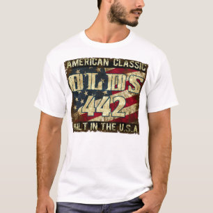 Oldsmobile 442 - Klassisches Auto errichtet in den T-Shirt