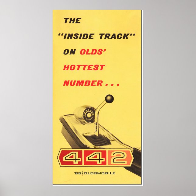 Oldsmobile 442 - Vintage Ordneransicht Poster (Vorne)