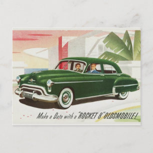 Oldsmobile-Werbeanzeige Postkarte