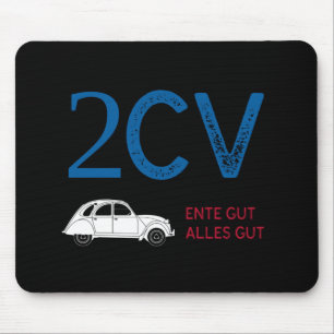 Oldtimer 2cv Ente Frankreich Farben Mousepad