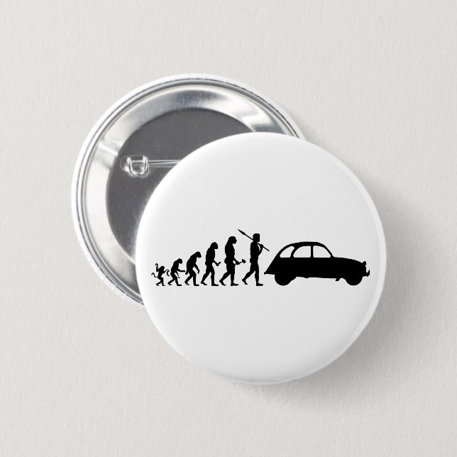 Oldtimer 2CV Evolution Button (Vorne & Hinten)