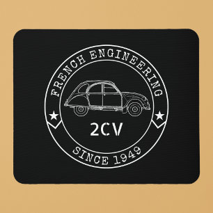 Oldtimer 2CV-Gütezeichen Mousepad