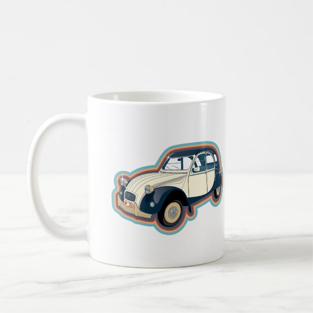 Oldtimer 2CV Klassiker Kaffeetasse (Links)
