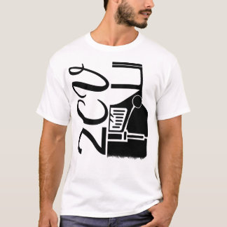 Oldtimer 2cv Typografie Halbe Ente T-Shirt
