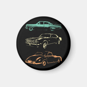 Oldtimer - 80er & 90er Grafik Retro Magnet