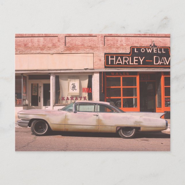 Oldtimer Altstadt Postkarte (Vorderseite)