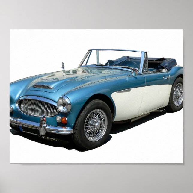 Oldtimer Austin Healey 3000 Poster (Vorne)