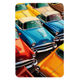 Oldtimer-Automuster Magnet