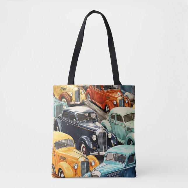 Oldtimer-Autos Muster (Vorderseite)