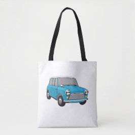 Oldtimer Blauer British Mini Cooper