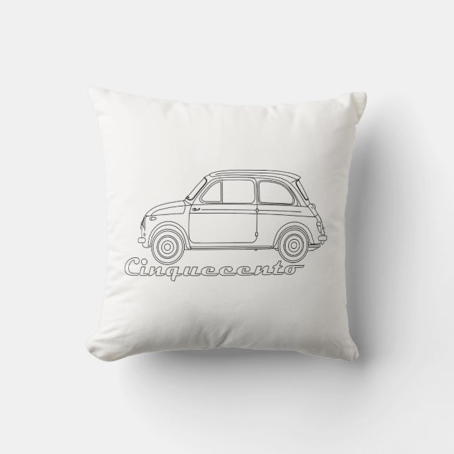 Oldtimer Cinquecento Der PUCH 500 Kissen (Vorderseite)
