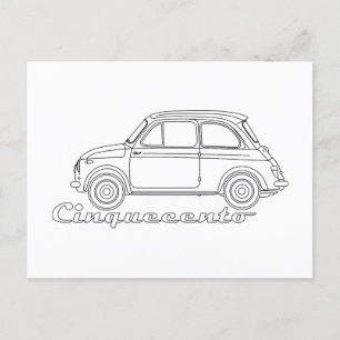 Oldtimer Cinquecento Der PUCH 500 Postkarte