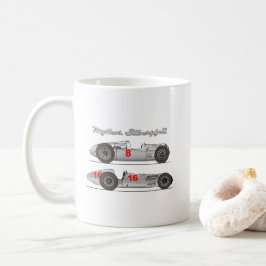 Oldtimer Deutschland 1939 Auto-Union Sielberpfeil Kaffeetasse