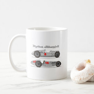Oldtimer Deutschland 1939 Auto-Union Sielberpfeil Kaffeetasse