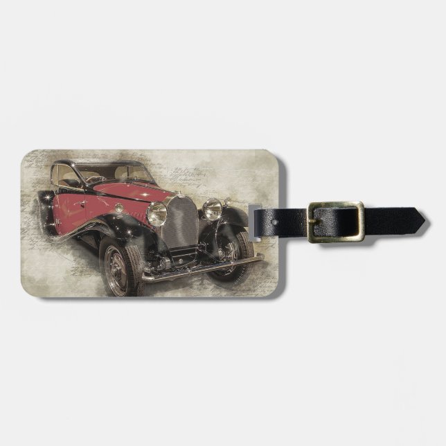 Oldtimer Gepäckanhänger (Vorderseite horizontal)