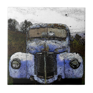 Oldtimer-LKW Fliese