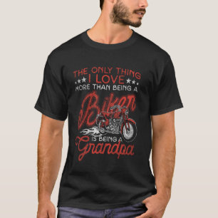 Oldtimer-Motorradfahrer Opa das Einzige T-Shirt