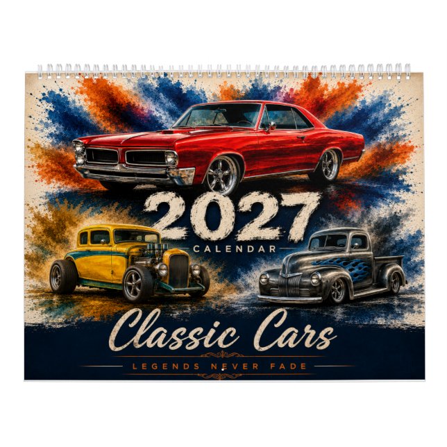Oldtimer-Muskelauto-Kalender Kalender (Titelbild)