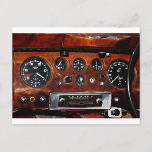 Oldtimer-Radio und -Instrumente Postkarte