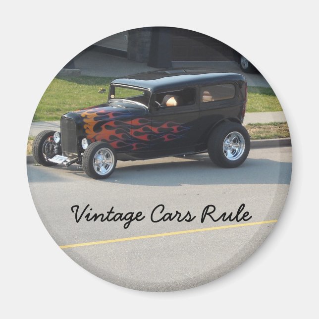 Oldtimer regieren magnet (Vorne)