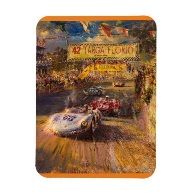 Oldtimer-Rennen Magnet (Vertikal)