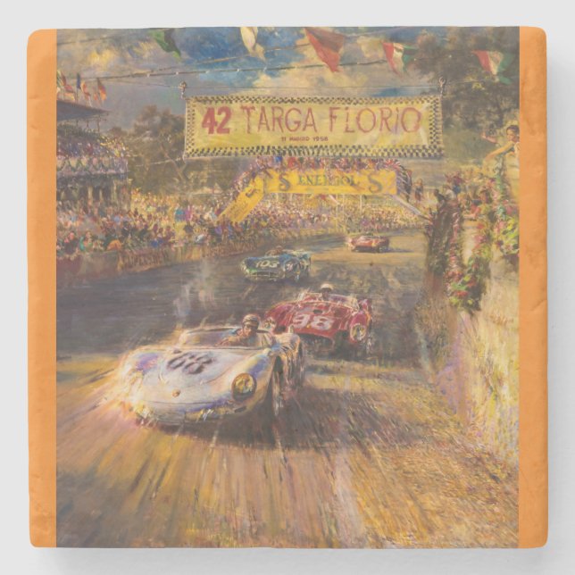 Oldtimer-Rennen Steinuntersetzer (Vorderseite)