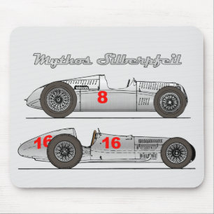 Oldtimer Silver Arrow Deutschland 1939 Auto-Gewerk Mousepad