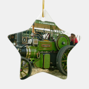 Oldtimer-Traktor Keramik Ornament
