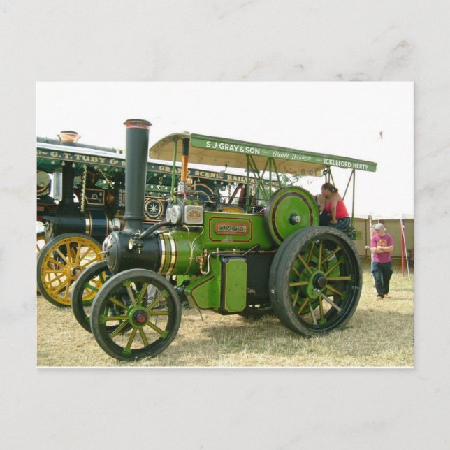 Oldtimer-Traktor Postkarte (Vorderseite)