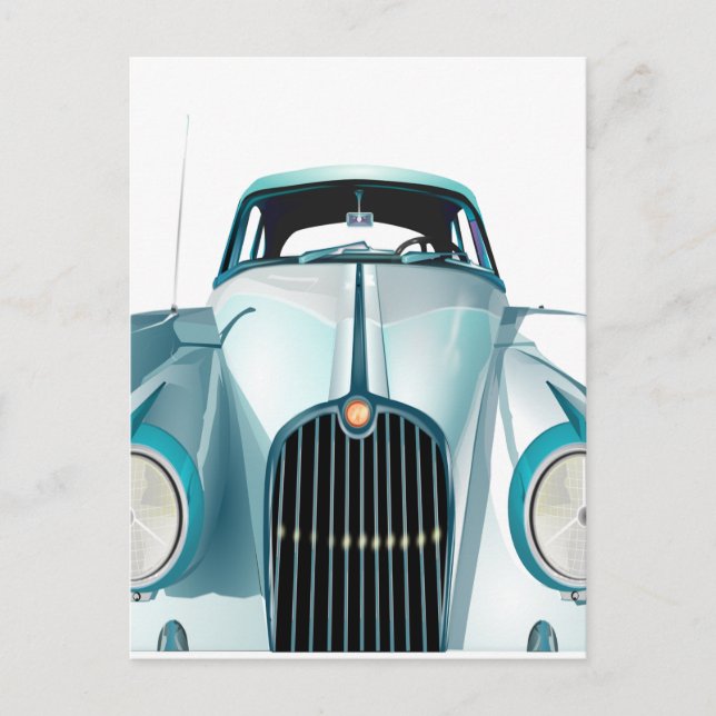 Oldtimer-Vintages Auto Postkarte (Vorderseite)