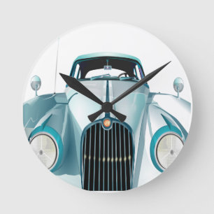 Oldtimer-Vintages Auto Runde Wanduhr