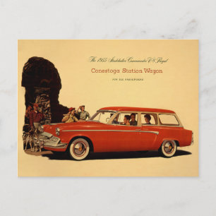 Oldtimer-Werbeanzeige Postkarte