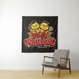 Ole mis huevos 2 wandteppich