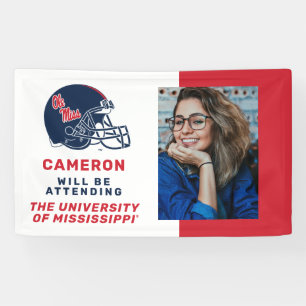 Ole Miss Football Helmet Dunkelblau Banner