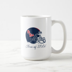Ole Miss Football Helmet   Dunkelblau Kaffeetasse