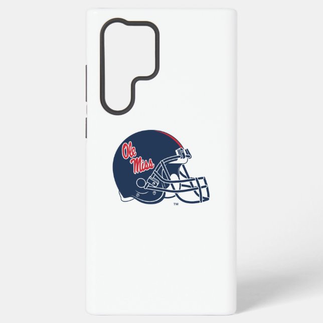 Ole Miss Football Helmet | Dunkelblau Samsung Galaxy Hülle (Rückseite)
