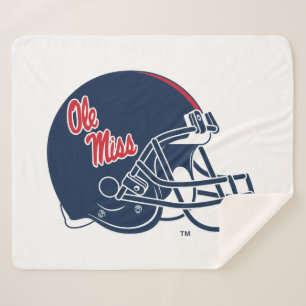 Ole Miss Football Helmet Dunkelblau Sherpadecke