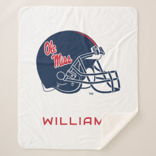 Ole Miss Football Helmet Dunkelblau Sherpadecke