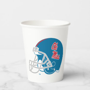 Ole Miss Football Helmet Light Blue Pappbecher