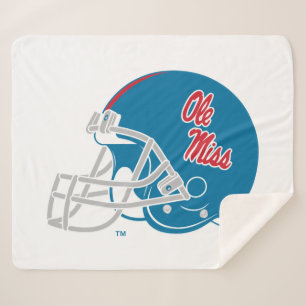 Ole Miss Football Helmet Light Blue Sherpadecke
