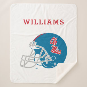 Ole Miss Football Helmet Light Blue Sherpadecke